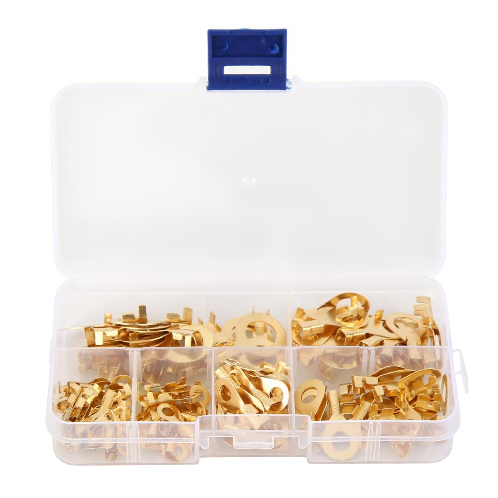 150pcs/set Wire Cable Connector Crimp Terminal Electrical Non-insulated Kit Tool 150pcs/set Wire Cable Connector Crimp Terminal Electrical Non-insulated Kit Tool